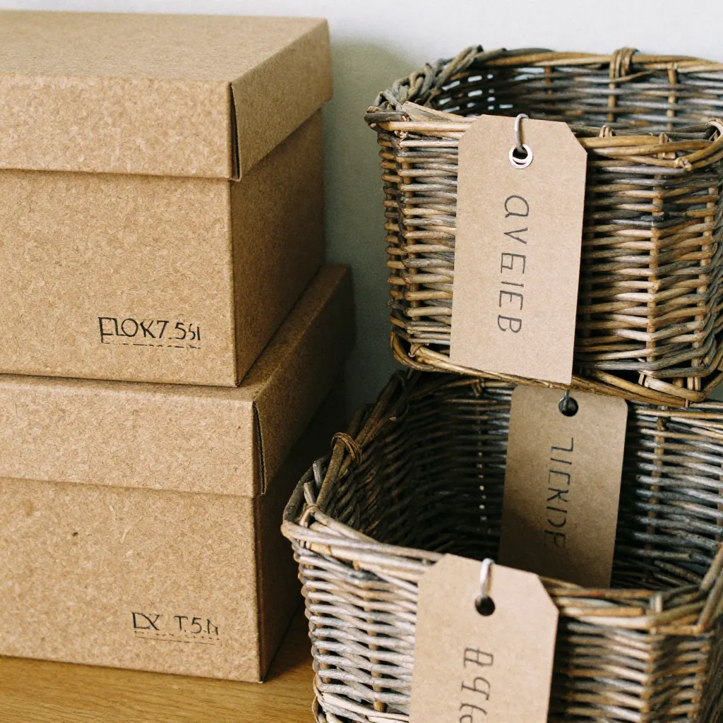 Rattan storage basket