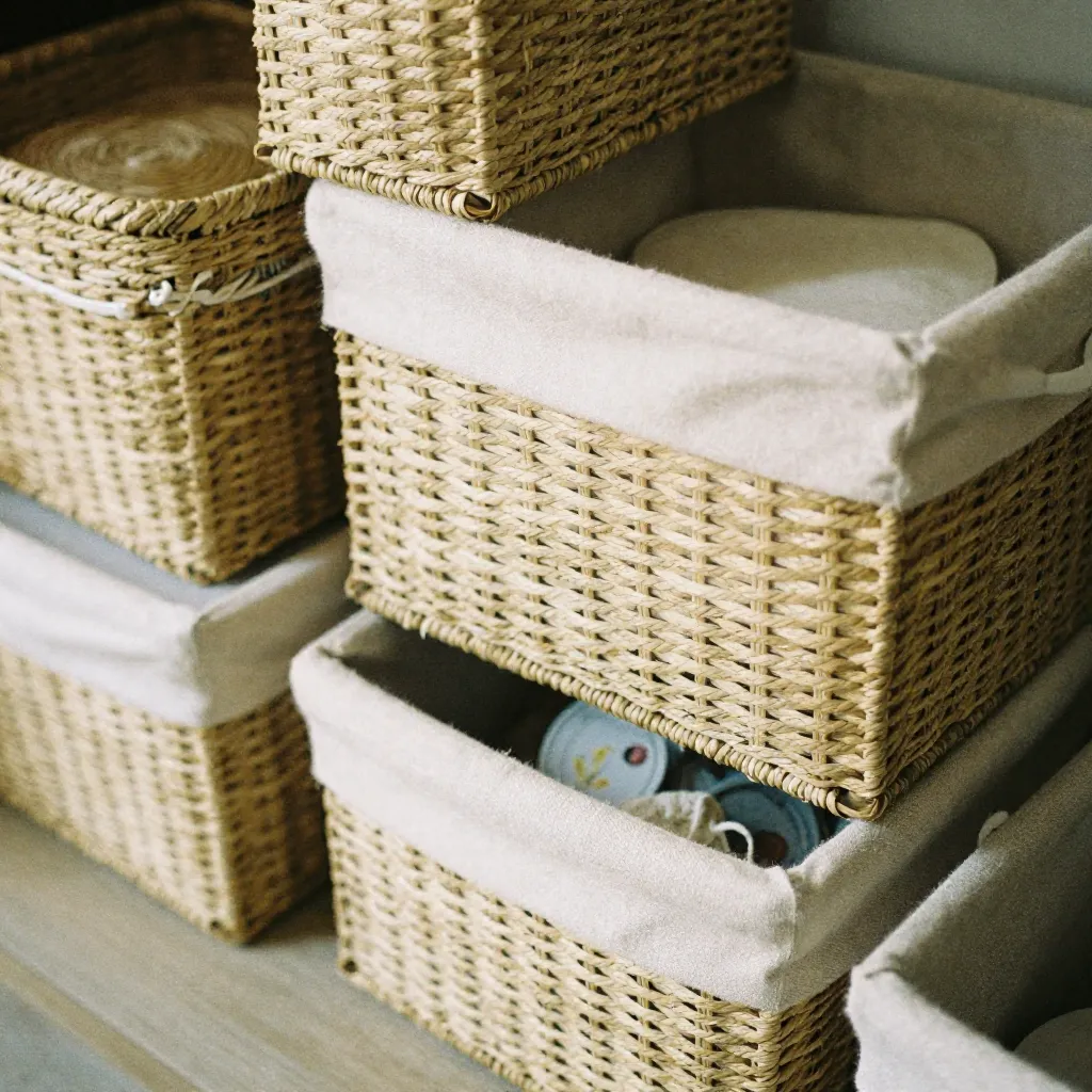 Seagrass fiber texture detail