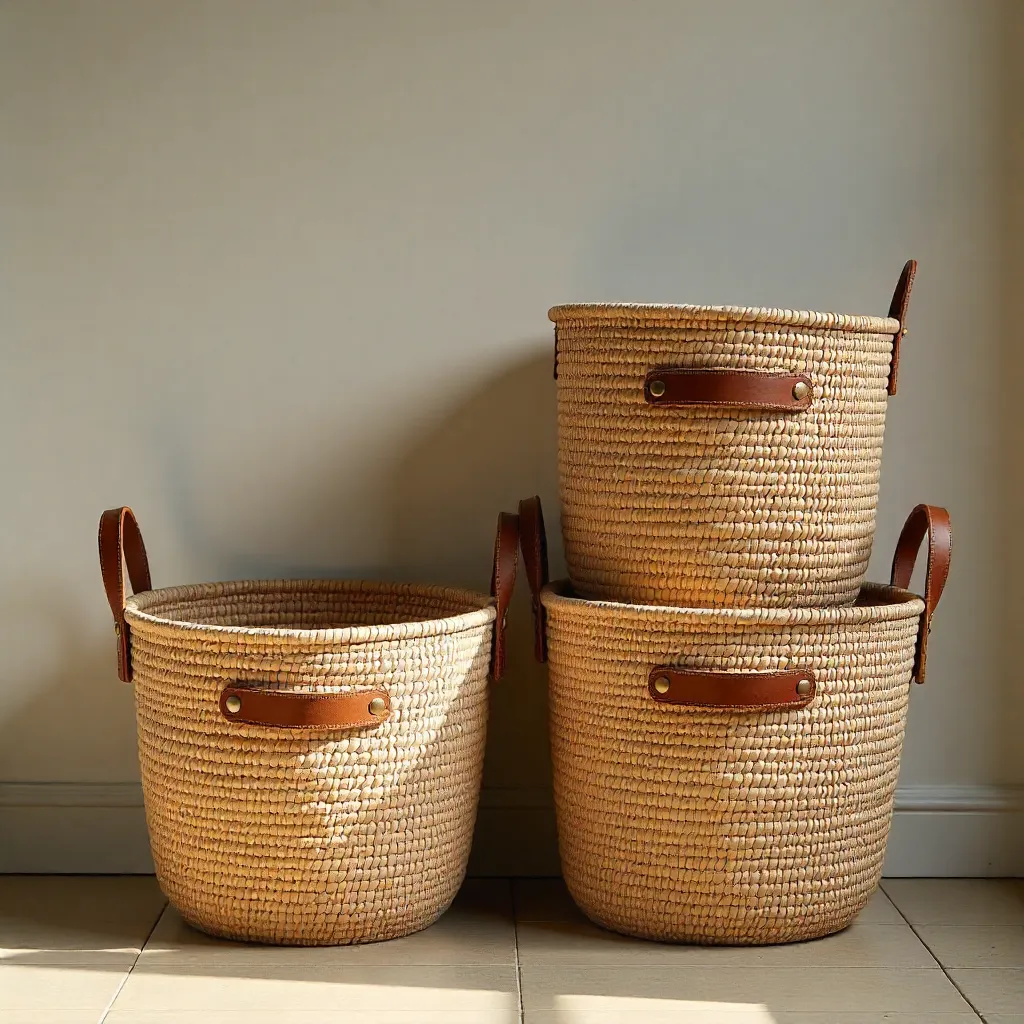 Natural storage solutions in kitchen area